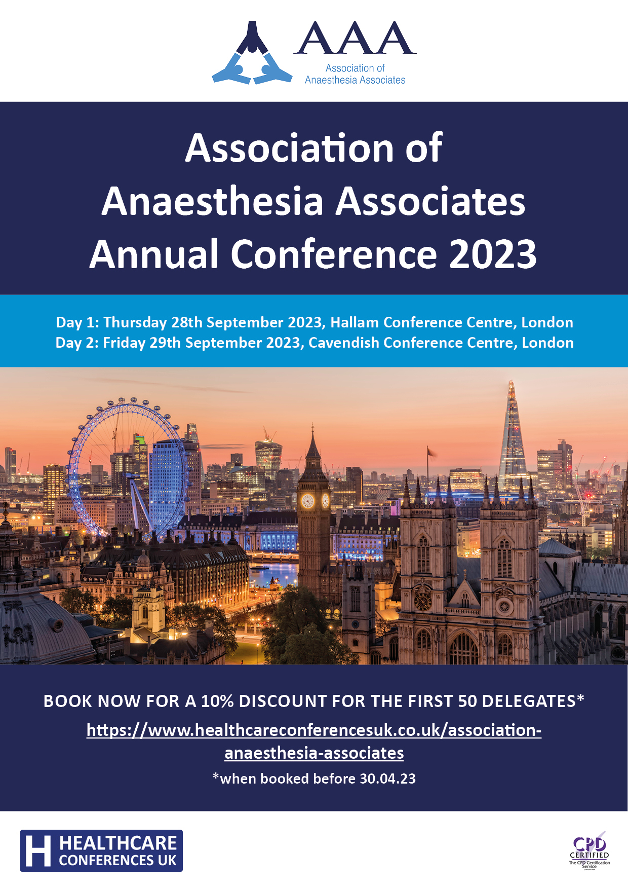 Association Of Anaesthesia Associates Conference Sep 2023